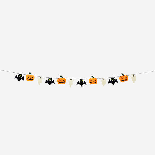 GARLAND PUMPKIN, BAT, GHOST FELT 3M