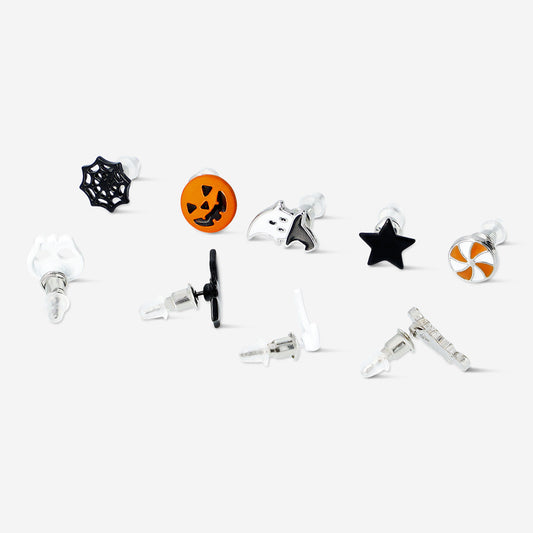 EARRINGS FOR KIDS HALLOWEEN 9PC SET