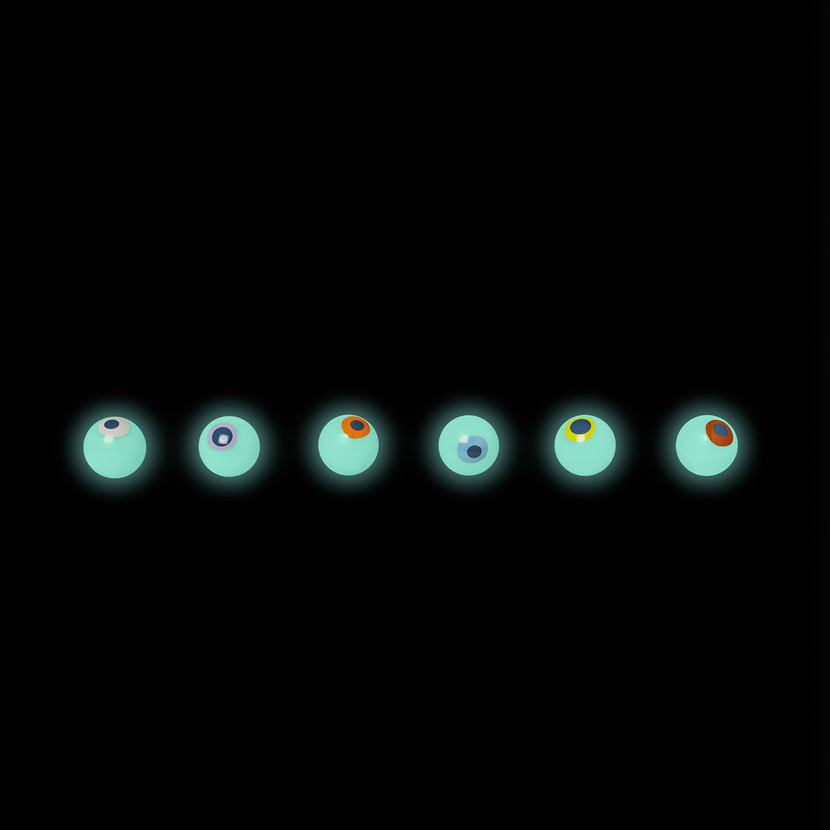 EYEBALLS GLOW IN THE DARK 6 PCS