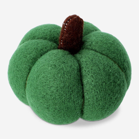 PUMPKIN DECORATION FELT GREEN