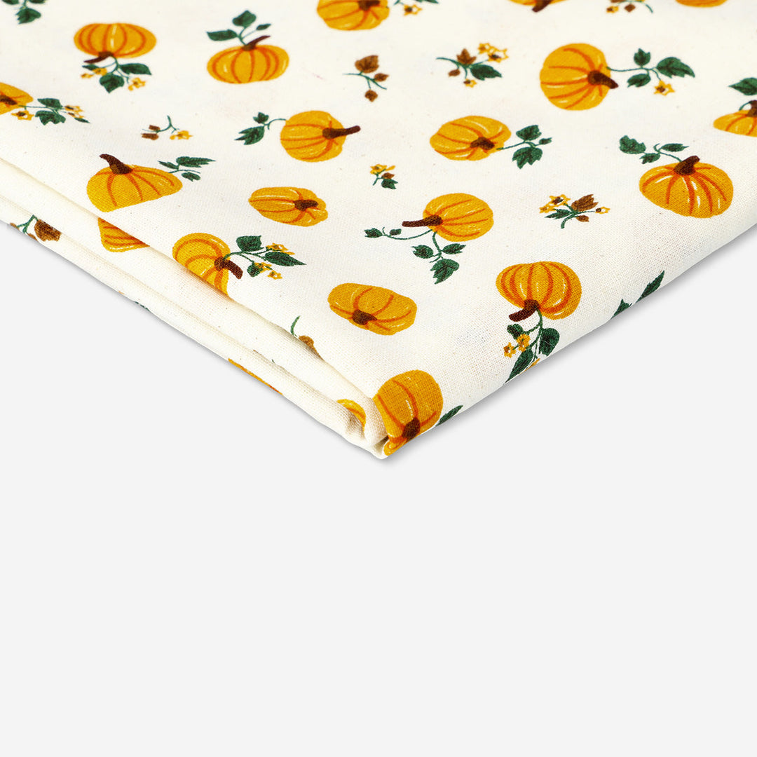 TABLE CLOTH COTTON 140X220 CM PUMPKIN