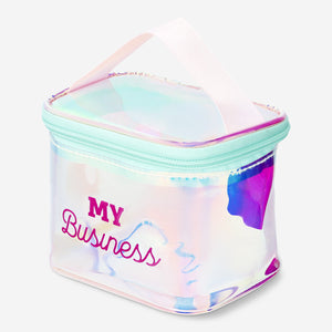 COSMETIC BAG SMALL TRANSPARENT STATEMENT