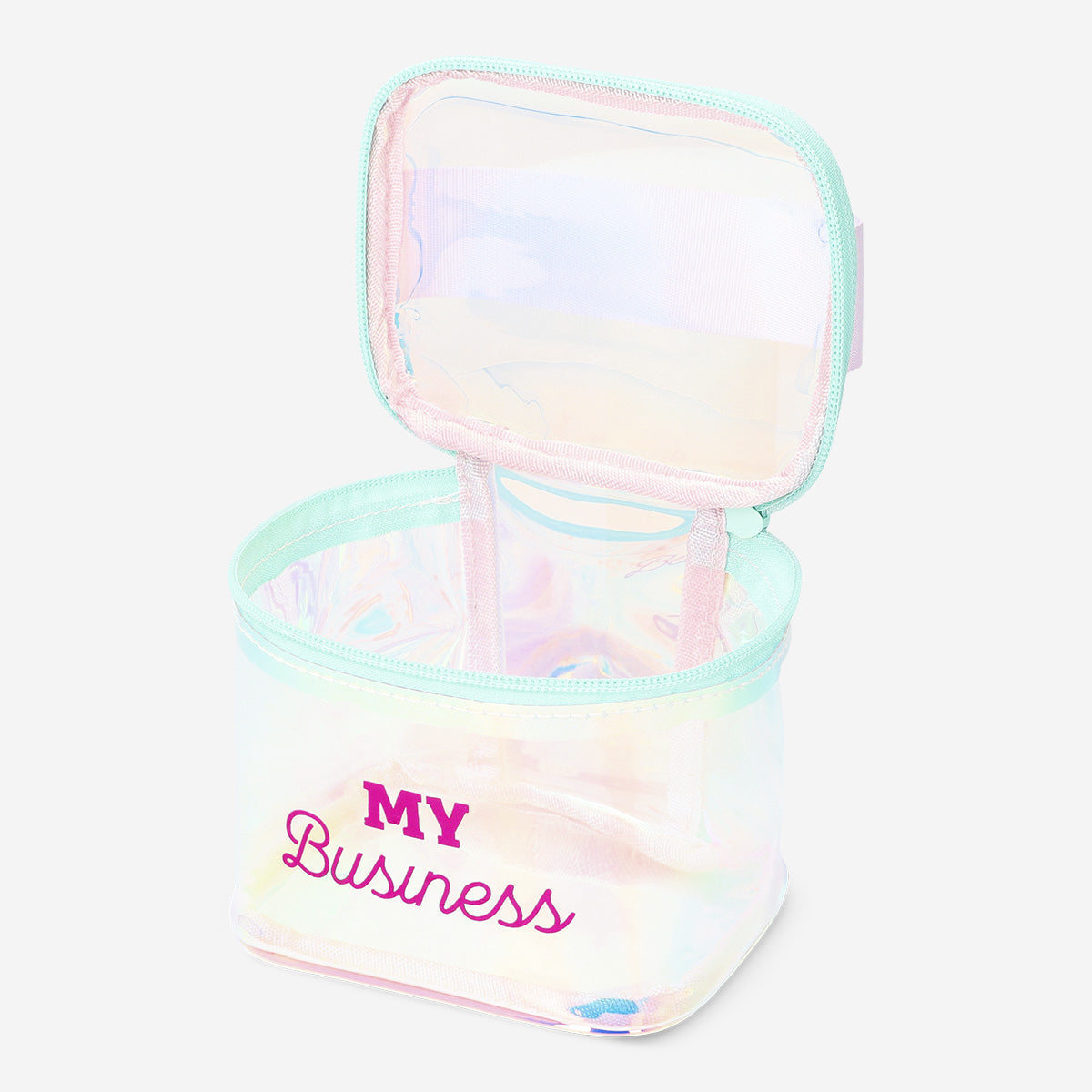 COSMETIC BAG SMALL TRANSPARENT STATEMENT