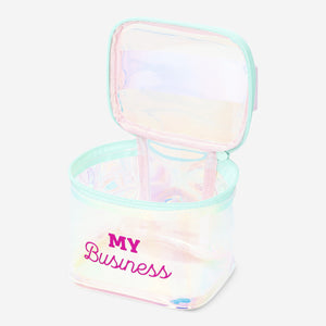 COSMETIC BAG SMALL TRANSPARENT STATEMENT