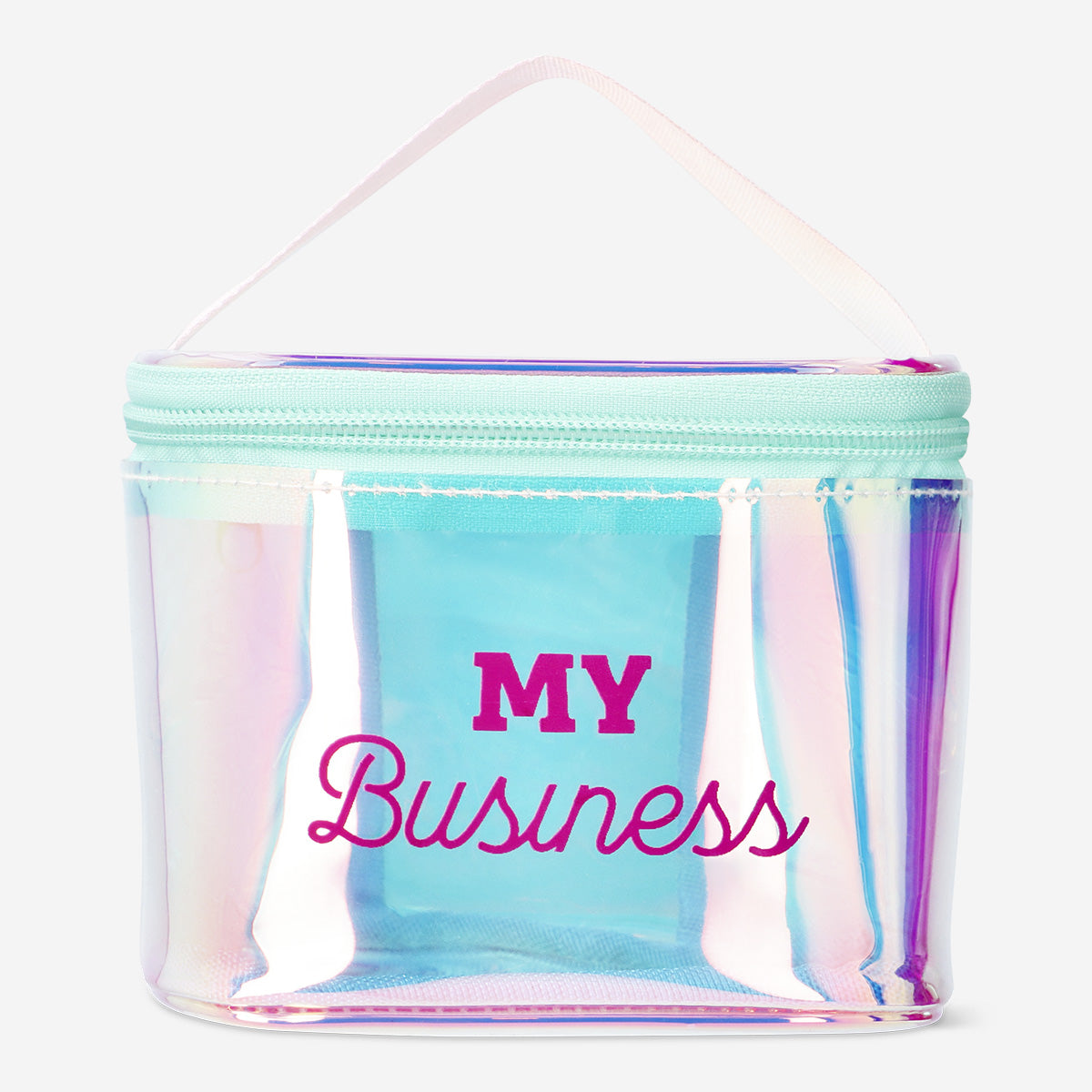 COSMETIC BAG SMALL TRANSPARENT STATEMENT