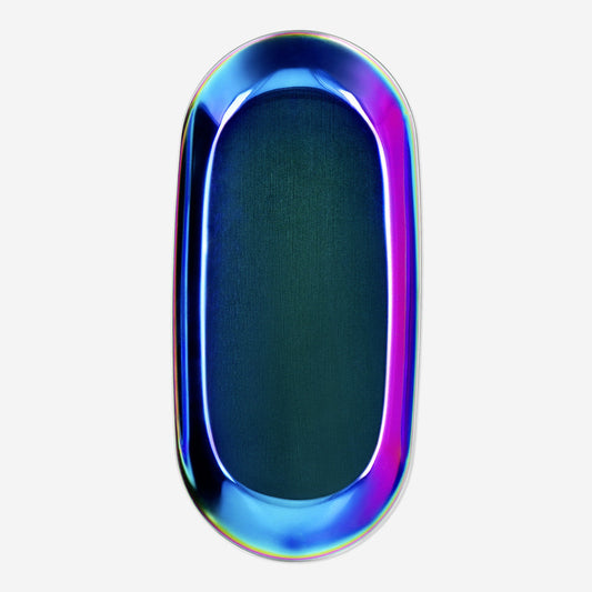 TRAY HOLOGRAPHIC OVAL