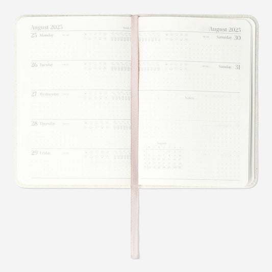 CALENDAR 2025 A6 WEEK LINEN EN