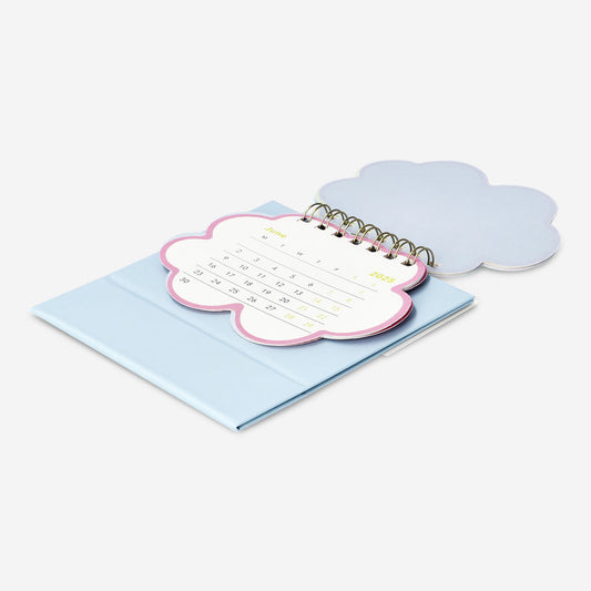 CALENDAR 2025 MINI SPIRAL DESK CLOUD EN