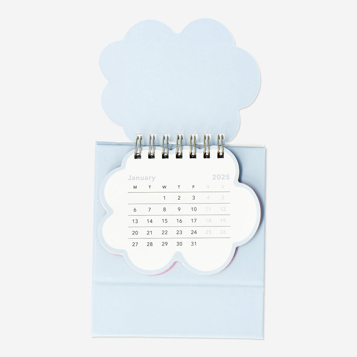 CALENDAR 2025 MINI SPIRAL DESK CLOUD EN