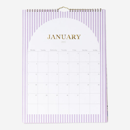 CALENDAR 2025 GRAPHIC PATTERN WALL EN