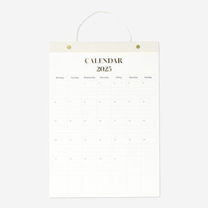 CALENDAR 2025 FABRIC TOP WALL EN