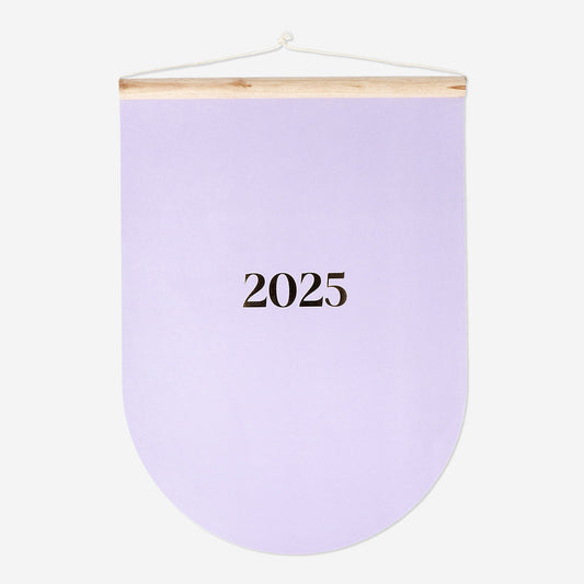 CALENDAR 2025 WOOD TOP WALL EN