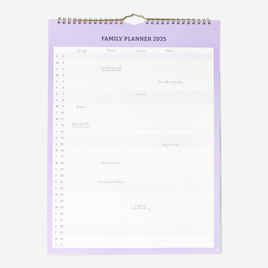 CALENDAR 2025 FAMILY PLANNER EN