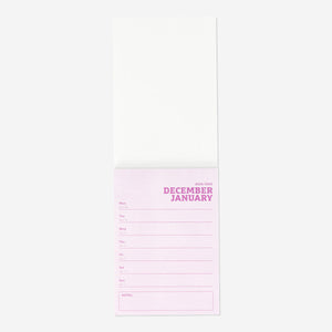 CALENDAR 2025 WEEKLY NOTEPAD COLORS EN