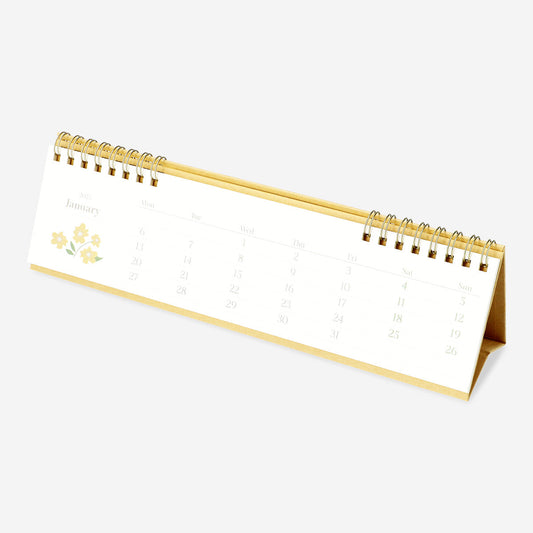 CALENDAR 2025 DESK LOW MONTHLY EN