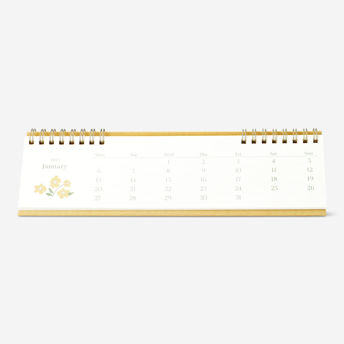 CALENDAR 2025 DESK LOW MONTHLY EN