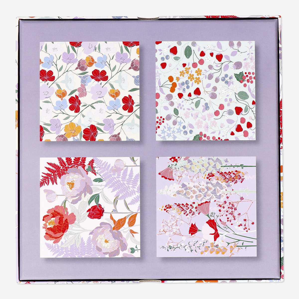 PUZZLE FLORAL SET OF 4 X 100 PCS