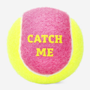 DOG TOY BALL WITH TEXT