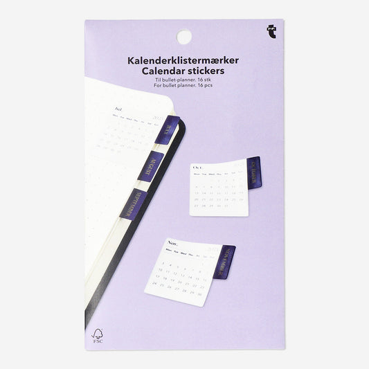 CALENDAR 2025 INDEX STICKERS EN