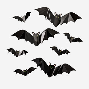 DECORATION BATS CARDBOARD 20 PCS