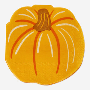 NAPKINS PUMPKIN SHAPED 15 PCS