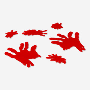 WINDOW DECO GEL HANDS AND BLOOD STAINS 6 PCS