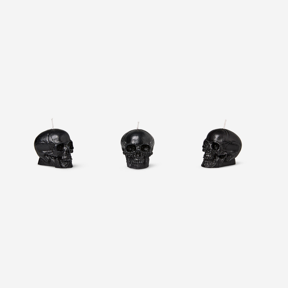 CANDLES TEALIGHT SKULL SMALL 3 PCS