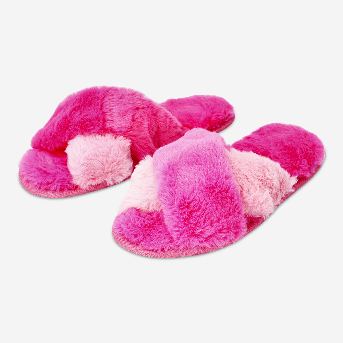 SLIPPERS FLUFFY PINK 37/38