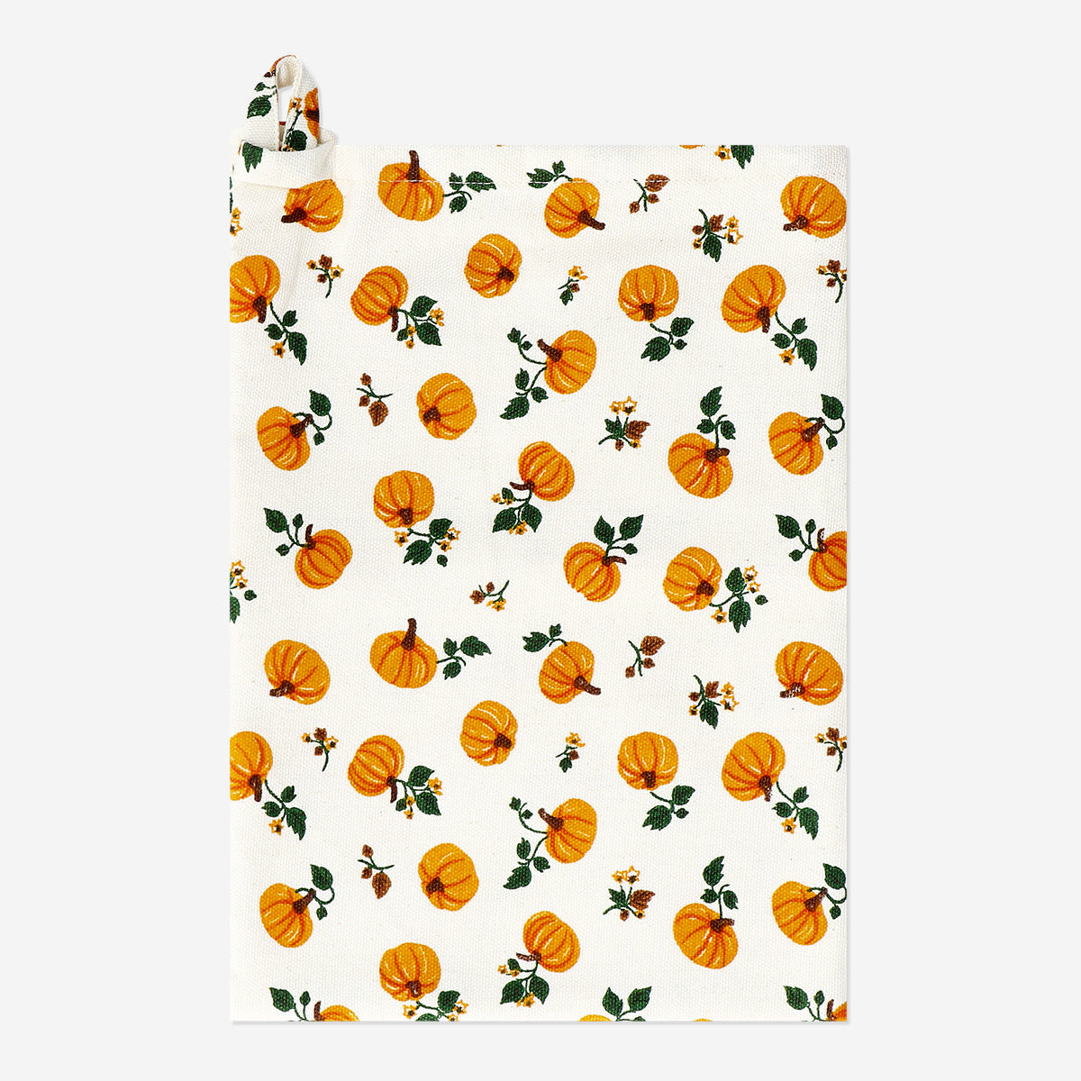 TEA TOWEL WITH PUMPKIN PRINT COTTON