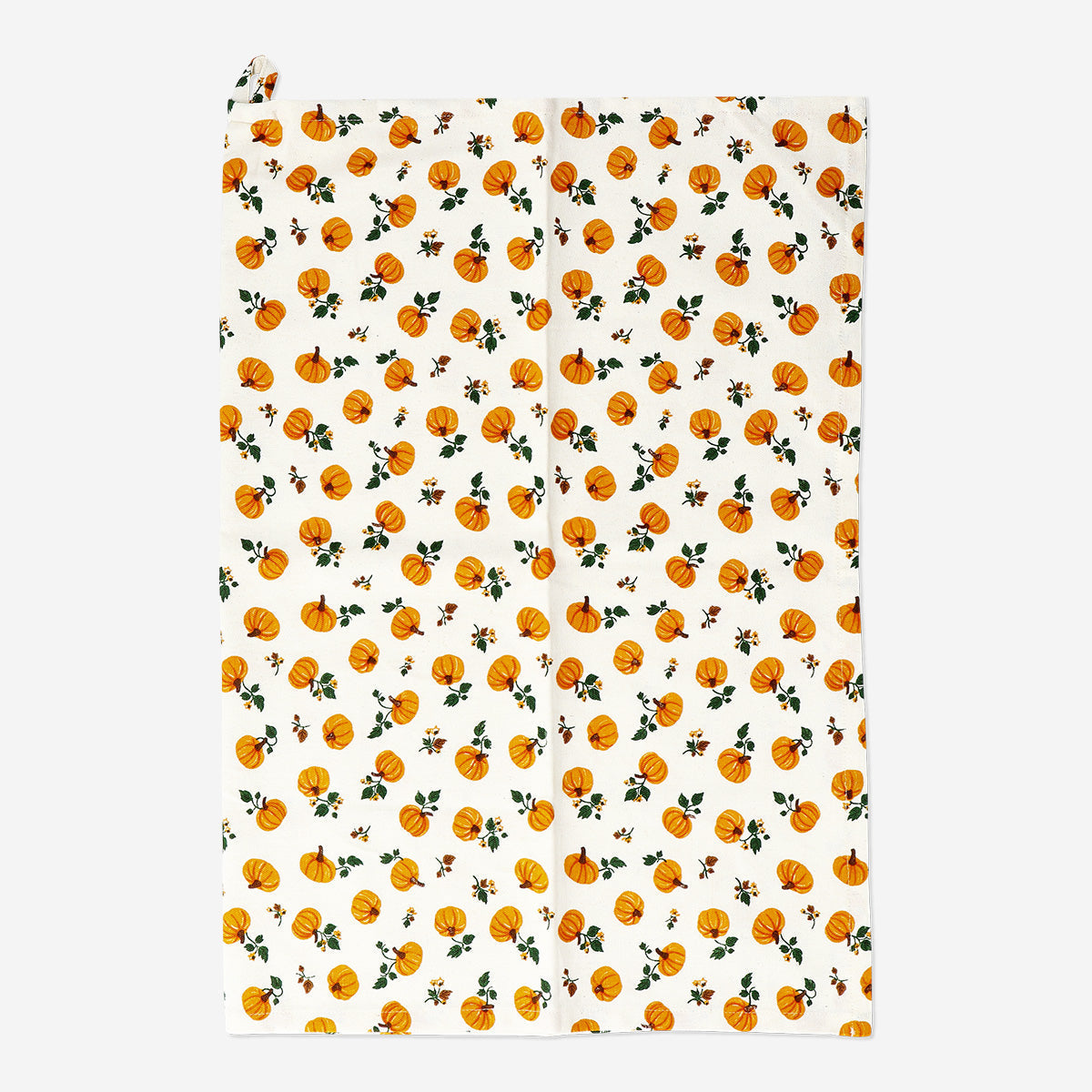 TEA TOWEL WITH PUMPKIN PRINT COTTON