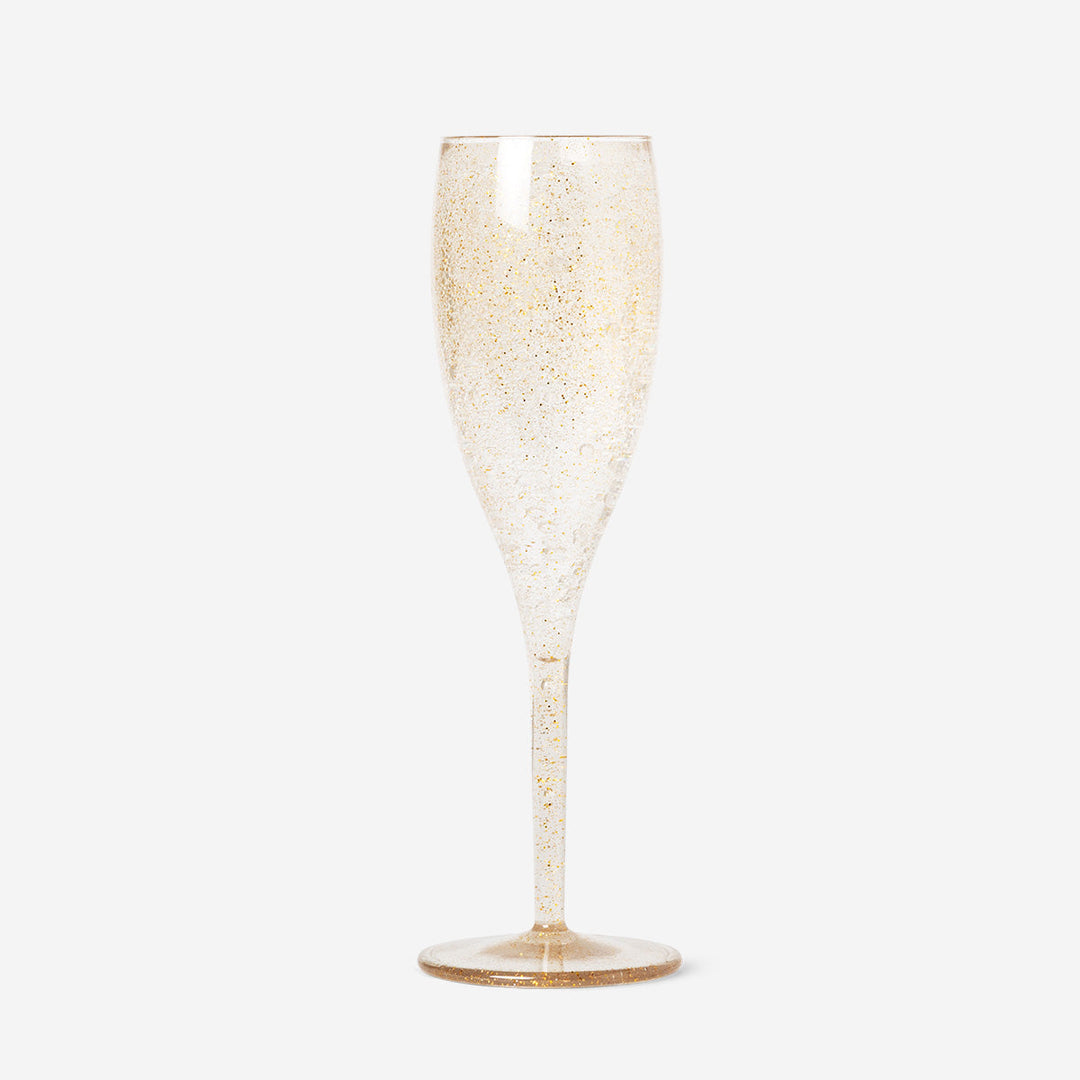 CHAMPAGNE GLASSES REUSABLE PLASTIC 4 PCS