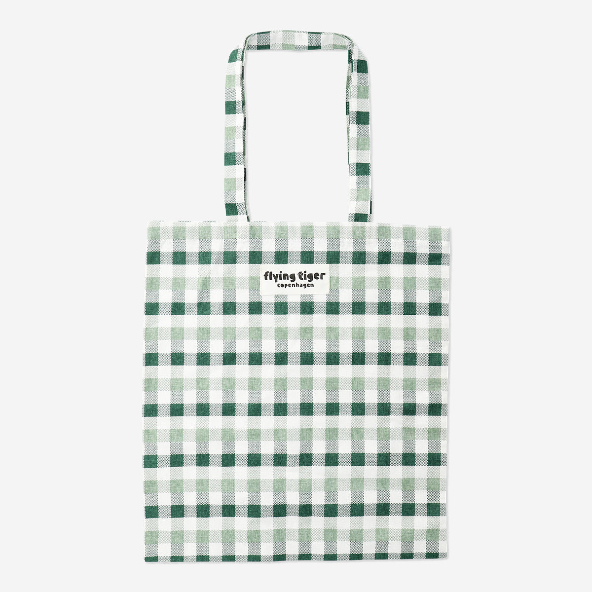 TOTE BAG GREEN CHECKS