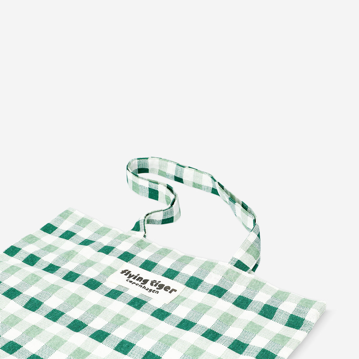 TOTE BAG GREEN CHECKS