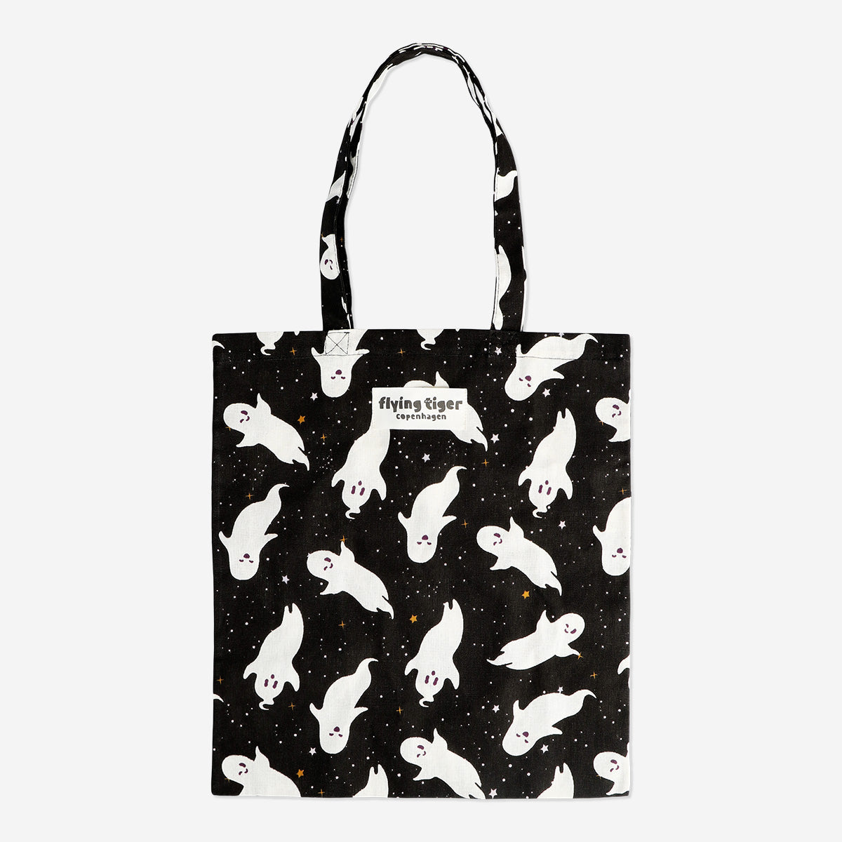 TOTE BAG BLACK GHOSTS