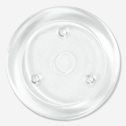 CANDLE HOLDER GLASS ROUND