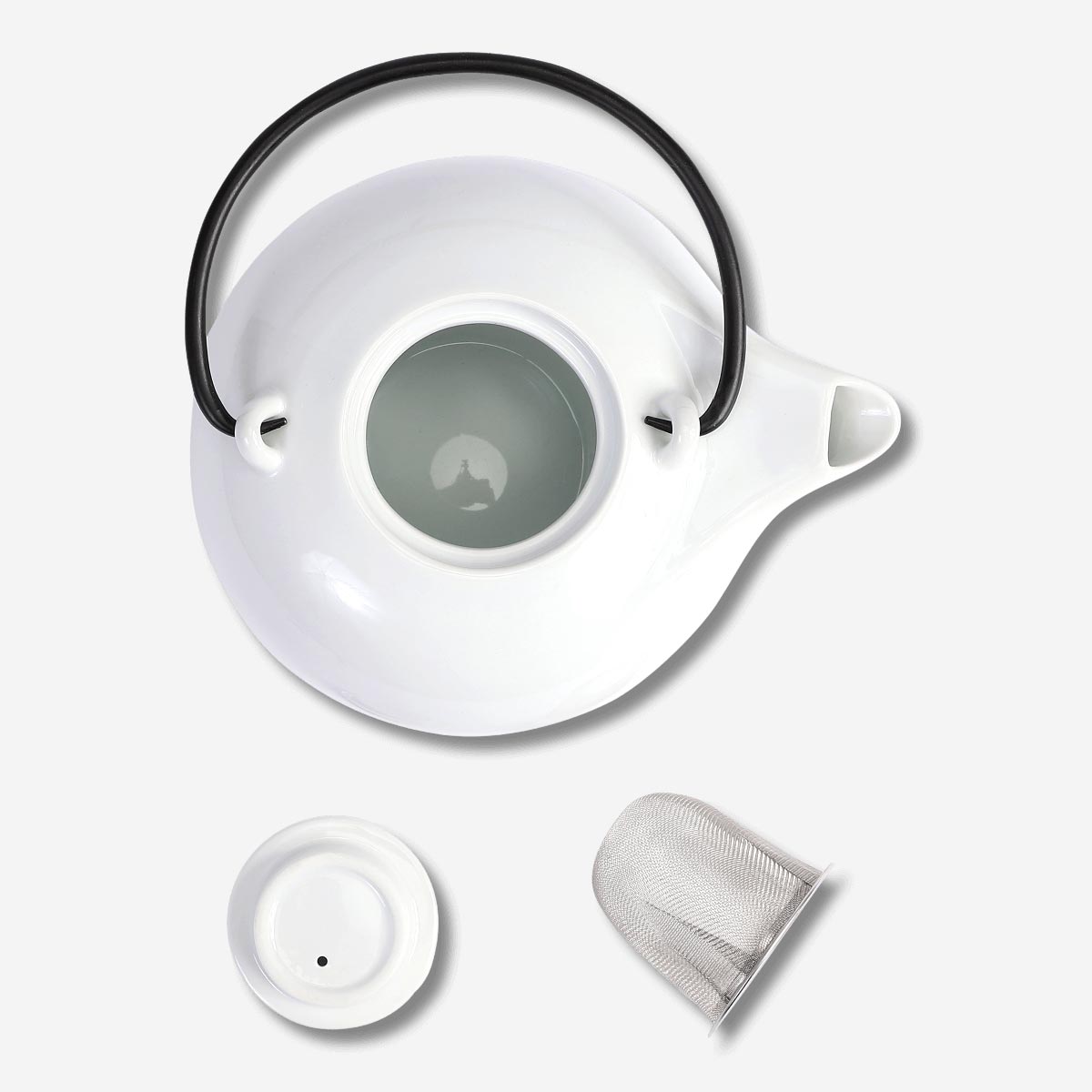 TEAPOT PORCELAIN WHITE 1,4L