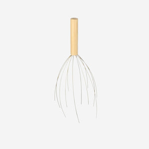 HEADMASSAGER GOLD BAMBOO HANDLE