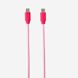 Pembe USB-C Şarj Kablosu 100 cm