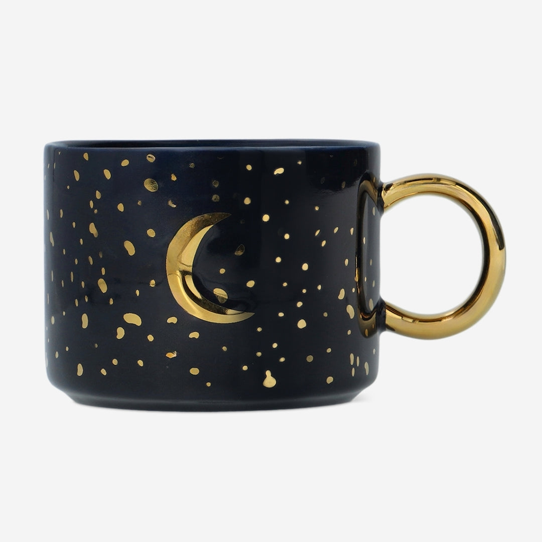 MUG WITH HANDLE EMBOSSED MOON