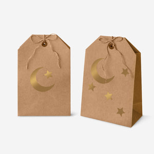 SNACK BAGS W. GOLD STICKER 4 PCS