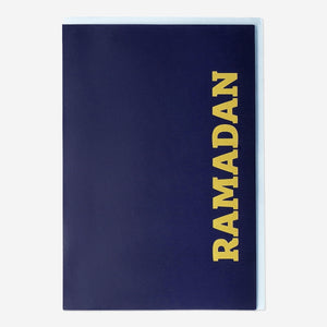 CARD W ENVELOPE RAMADAN BLUE