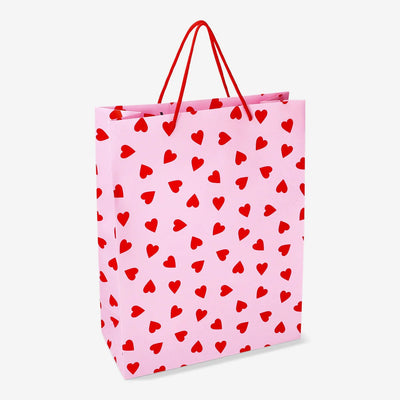 BAG SHOP HEARTS PATTERN 33 x 25 x 11 cm