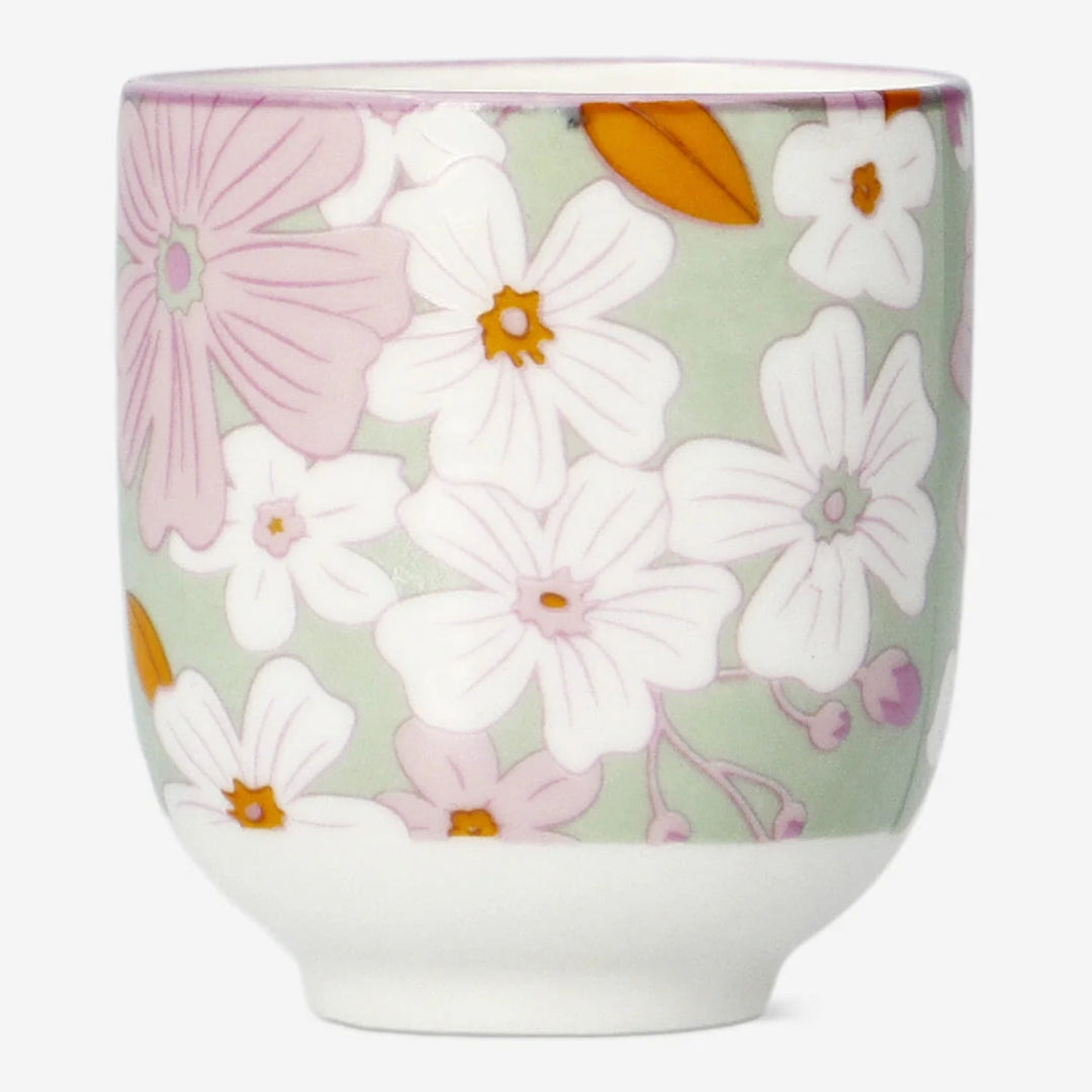 CUP EGG W FLOWER PRINT D4 X H 5 CM OPTION 2