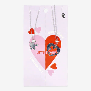 NECKLACE GOLD BFF 2PC SET SPLIT CARD