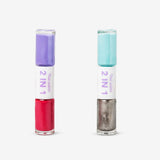 NAIL POLISH DUO WATER-BASED FOR KIDS PEEL-OFF 2PCS SET