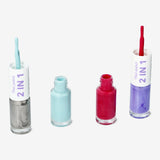 NAIL POLISH DUO WATER-BASED FOR KIDS PEEL-OFF 2PCS SET